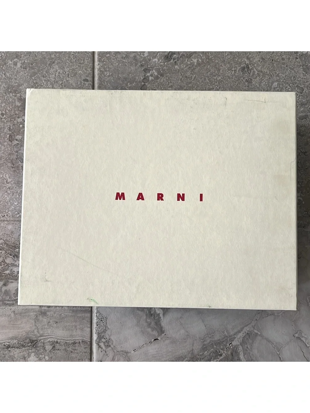 MARNI Moccasin Iconic Square-Toe Chunky Loafers Grey Size 44 NEW +DustBag